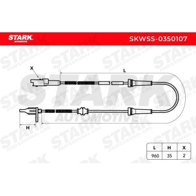 ABS Sensor Stark SKWSS-0350107 SKWSS-0350107 - photo 2