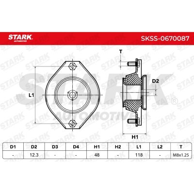 Strut Support Bearing Front Stark SKSS-0670087 SKSS-0670087 - photo 5