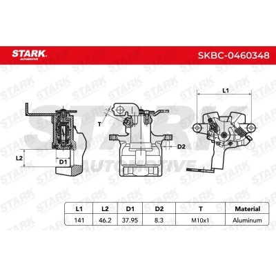 Brake Caliper Stark SKBC-0460348 SKBC-0460348 - photo 5