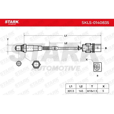 Lambda (Oxygen) Sensor Stark SKLS-0140835 SKLS-0140835 - photo 6
