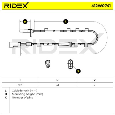 ABS Sensor RIDEX 412W0741 412W0741 - photo 9