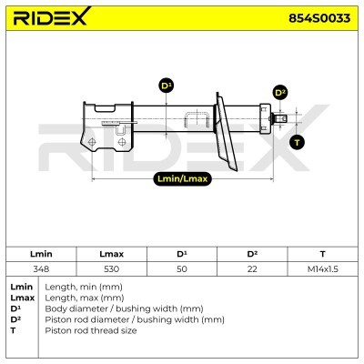 Shock Absorber RIDEX 854S0033 854S0033 - photo 10