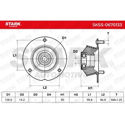 Strut Support Bearing Front Stark SKSS-0670133 SKSS-0670133 - photo 5