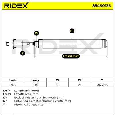 Shock Absorber RIDEX 854S0135 854S0135 - photo 7