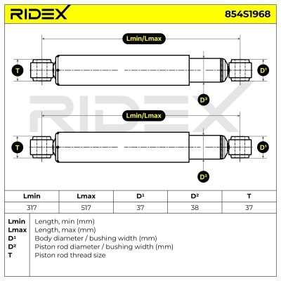 Shock Absorber RIDEX 854S1968 854S1968 - photo 5