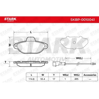 Brake Pads Set Stark SKBP-0010041 SKBP-0010041 - photo 3