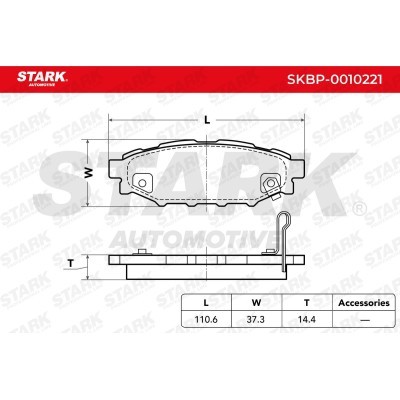 Brake Pads Set Stark SKBP-0010221 SKBP-0010221 - photo 4