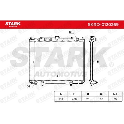 Radiator, Engine Cooling Stark SKRD-0120269 SKRD-0120269 - photo 4