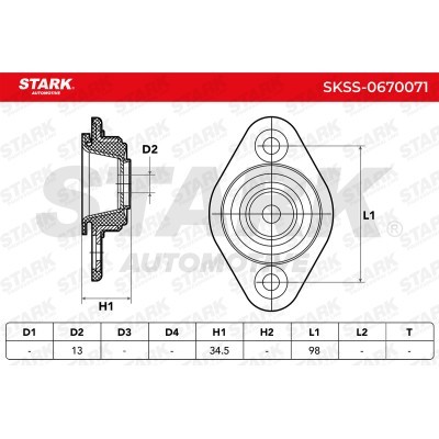 Strut Support Bearing Front Stark SKSS-0670071 SKSS-0670071 - photo 5