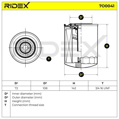 Oil Filter RIDEX 7O0041 7O0041 - photo 6