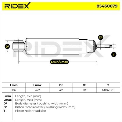 Shock Absorber RIDEX 854S0679 854S0679 - photo 6