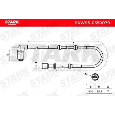 ABS Sensor Stark SKWSS-0350079 SKWSS-0350079 - photo 3