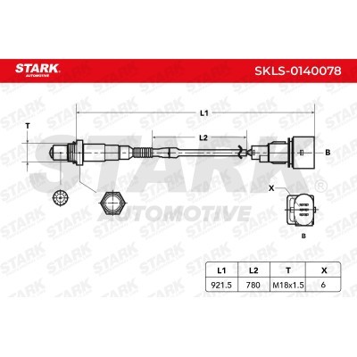 Lambda (Oxygen) Sensor Stark SKLS-0140078 SKLS-0140078 - photo 7