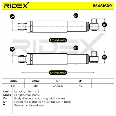 Shock Absorber RIDEX 854S1609 854S1609 - photo 6