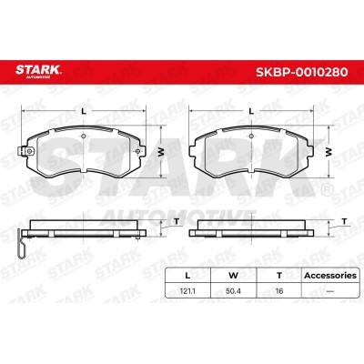 Brake Pads Set Stark SKBP-0010280 SKBP-0010280 - photo 7
