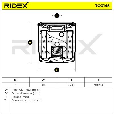 Oil Filter RIDEX 7O0145 7O0145 - photo 5