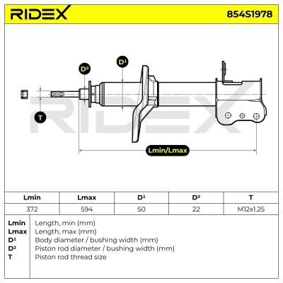 Shock Absorber RIDEX 854S1978 854S1978 - photo 6