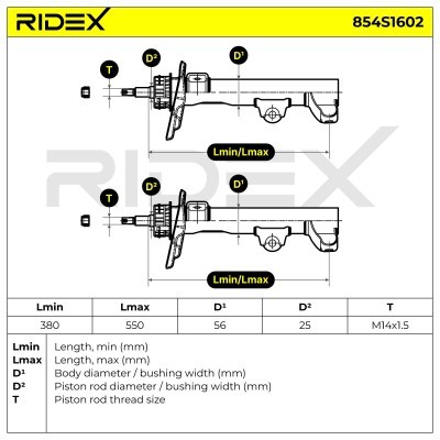 Shock Absorber RIDEX 854S1602 854S1602 - photo 6