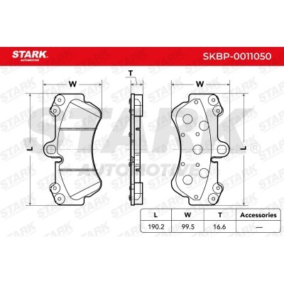 Brake Pads Set Stark SKBP-0011050 SKBP-0011050 - photo 2
