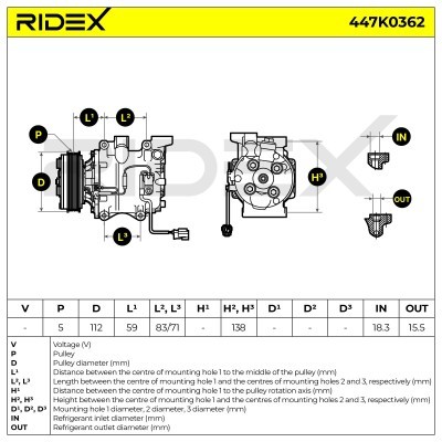 Compressor, Air Conditioning 447K0362 - photo 7
