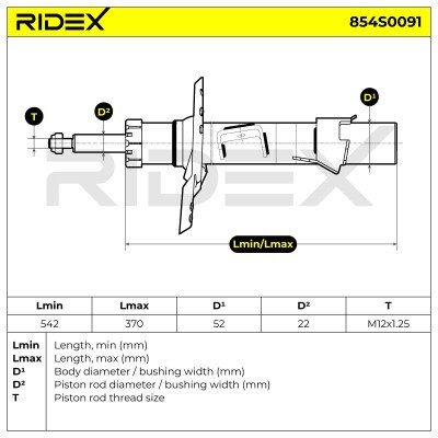 Shock Absorber RIDEX 854S0091 854S0091 - photo 9