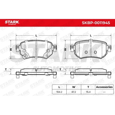 Brake Pads Set Stark SKBP-0011945 SKBP-0011945 - photo 6