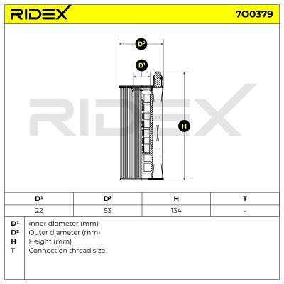 Oil Filter RIDEX 7O0379 7O0379 - photo 6