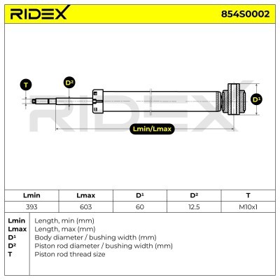 Shock Absorber RIDEX 854S0002 854S0002 - photo 6