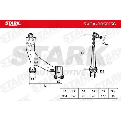 Control Arm Stark SKCA-0050136 SKCA-0050136 - photo 4