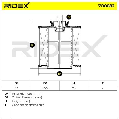 Oil Filter RIDEX 7O0082 7O0082 - photo 6