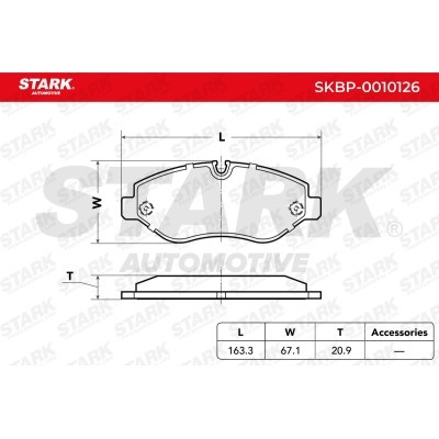 Brake Pads Set Stark SKBP-0010126 SKBP-0010126 - photo 3