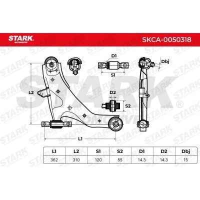 Control Arm Stark SKCA-0050318 SKCA-0050318 - photo 3