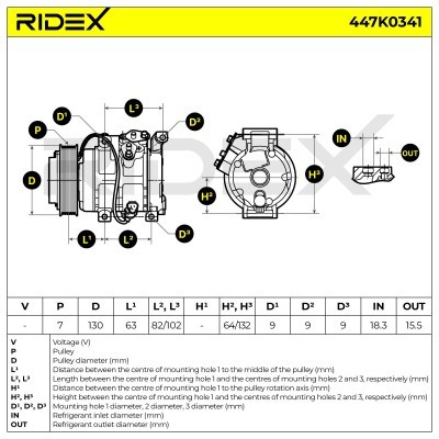 Compressor, Air Conditioning 447K0341 - photo 8