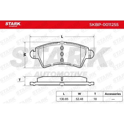 Brake Pads Set Stark SKBP-0011255 SKBP-0011255 - photo 3