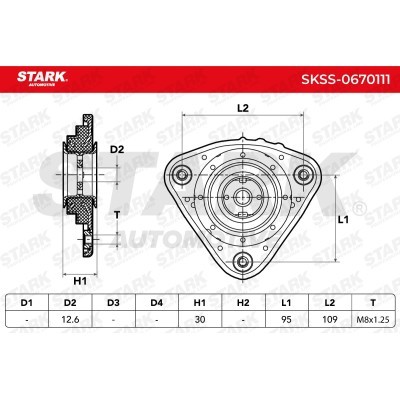 Strut Support Bearing Front Stark SKSS-0670111 SKSS-0670111 - photo 5