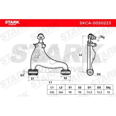 Control Arm Stark SKCA-0050223 SKCA-0050223 - photo 4