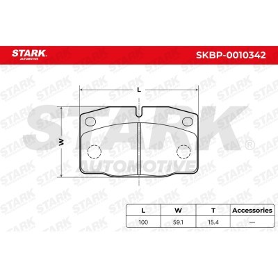 Brake Pads Set Stark SKBP-0010342 SKBP-0010342 - photo 3