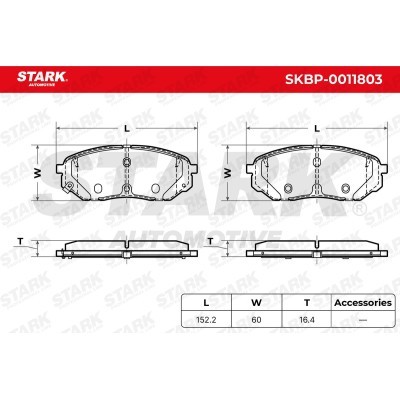 Brake Pads Set Stark SKBP-0011803 SKBP-0011803 - photo 5