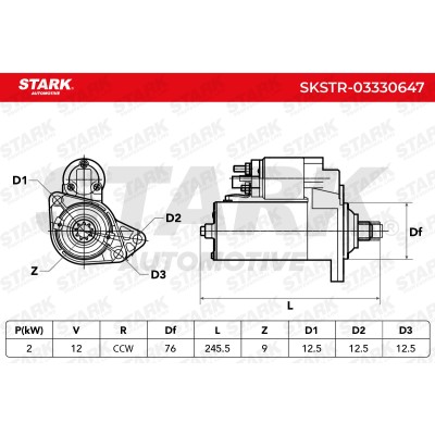Starter Stark SKSTR-03330647 SKSTR-03330647 - photo 7
