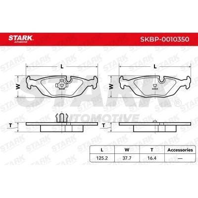 Brake Pads Set Stark SKBP-0010350 SKBP-0010350 - photo 3