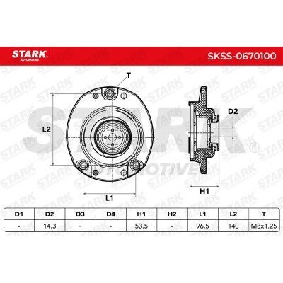 Strut Support Bearing Front Stark SKSS-0670100 SKSS-0670100 - photo 4