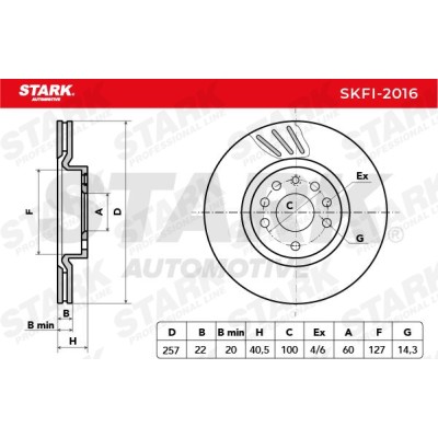 Brake Disc Stark SKFI-2016 SKFI-2016 - photo 8