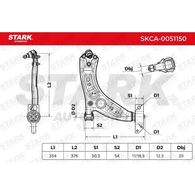 Control Arm Stark SKCA-0051150 SKCA-0051150 - photo 7