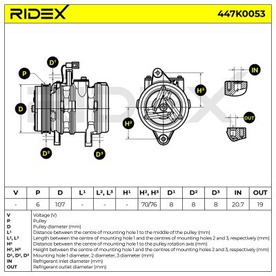 Compressor, Air Conditioning CHEVROLET MATIZ 447K0053 - photo 6