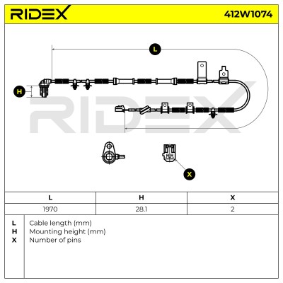 ABS Sensor RIDEX 412W1074 412W1074 - photo 6