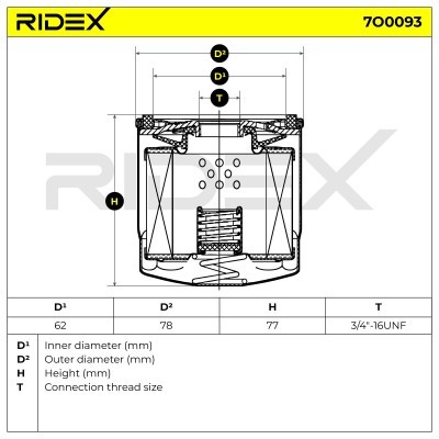 Oil Filter RIDEX 7O0093 7O0093 - photo 5