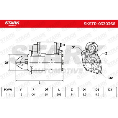 Starter Stark SKSTR-0330366 SKSTR-0330366 - photo 6