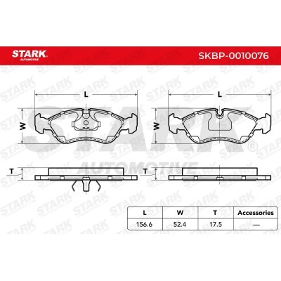 Brake Pads Set Stark SKBP-0010076 SKBP-0010076 - photo 3