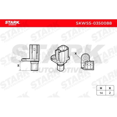 ABS Sensor Stark SKWSS-0350088 SKWSS-0350088 - photo 3