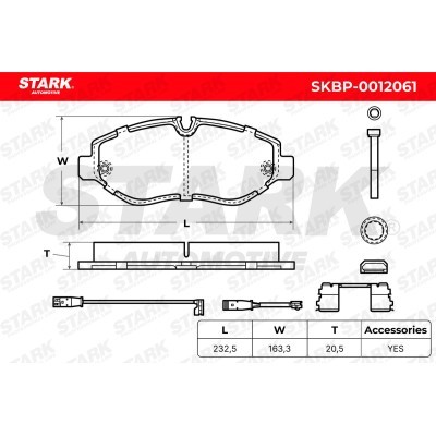 Brake Pads Set Stark SKBP-0012061 SKBP-0012061 - photo 7